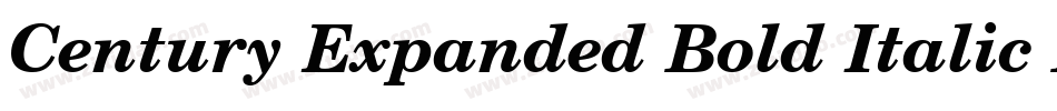 Century Expanded Bold Italic BT字体转换